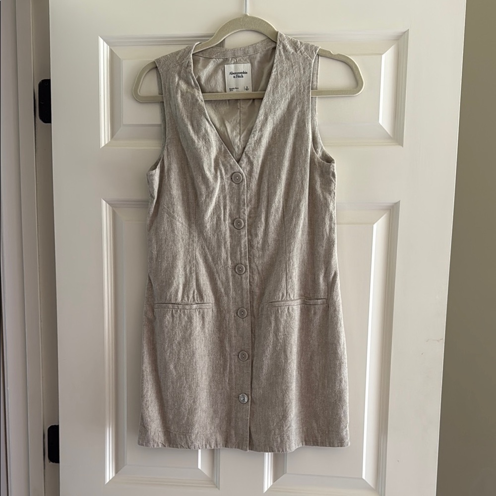 Abercrombie linen button dress